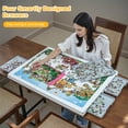thumbnail image 2 of Playboda 1500-Piece Puzzle Table with 4 Drawers, PVC + ABS Material, 35 x 27 Inches, 2 of 9