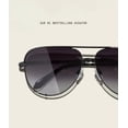 thumbnail image 4 of Gafas de sol Quay High Key, extra grandes, polarizadas, color aviador, color negro, 4 of 5
