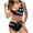 White A1, variant on YHAJDS Womens Swimwear 2 Piece High Waist Bikini Solid Color Bathing suit