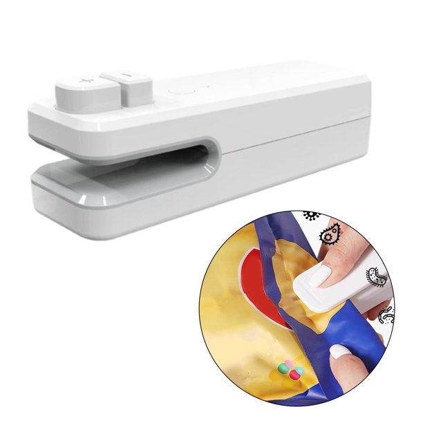 Sellador de alimentos portátil shamjiam Cool Rap Mini sellador térmico blanco