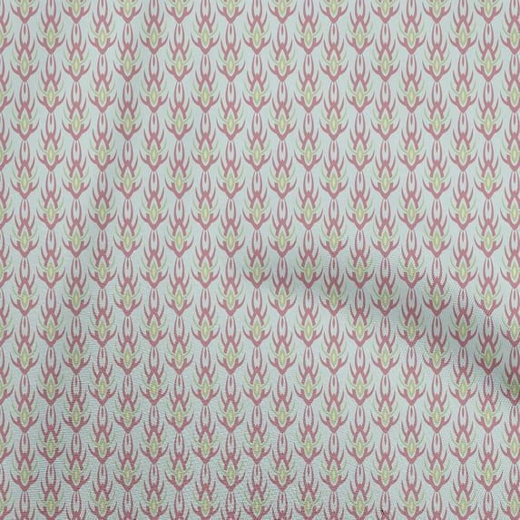 oneOone Cotton Flex Light Blue Fabric Geometric Fabric For Sewing Printed Craft Fabric By The Yard 40 Inch Wide