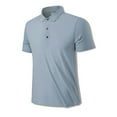 thumbnail image 2 of pstuiky camisetas de hombre, Camisa/camiseta informal de verano para hombre con solapa y botones lisos para uso diario y al aire libre ropa de hombre xxxxl, 2 of 6