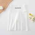 thumbnail image 3 of GYRATEDREAM Girls' Capri Leggings 3/4 Pants High Waisted Compression Yoga Tights for Toddler Kids Teens Dance Workout for 9-10Y White, 3 of 8