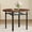 Brown, variant on Hi loPres 42" Round Dining Table with White Desktop and Gray Glass Inlay, 2-Tier Modern Kitchen Table with Storage Shelf for Dining Room and Living Room
