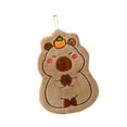thumbnail image 4 of simhoa Capybara Hanging Hand Towel Cute Animal Hand Towels for Floor Glass Bathroom persimmon pattern, 4 of 8