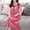 Rose Gold, variant on Naittoop Women Ruffle House Dress Loose Short Sleeve Sexy Nightgown Solid Lace Trim Nighties Comfy Sleepshirts Sleepwear