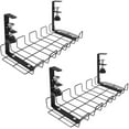 thumbnail image 1 of Cable Management Tray,Cable Organizer for Wire Management, Metal Wire Cable Tray for Office and Home (Set of 2), 1 of 6