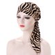 thumbnail image 1 of Sombrero de tela con arco de leopardo europeo y americano, sombrero musulmán con punta, sombrero tipo jersey de seda con leche, 1 of 6