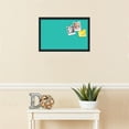 thumbnail image 3 of PinPix ArtToFrames 20x12 Custom Cork Bulletin Board    Poster Board Has a Fabric Style Canvas Finish, Framed in Satin Black (PinPix-650), 3 of 5
