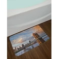 thumbnail image 2 of Cincinnati Bath Mat, Architecture Bridge Building Exterior Cityscape Busy Life in Downtown District, Plush Bathroom Decor Mat with Non Slip Backing, 29.5" X 17.5", Multicolor, by Ambesonne, 2 of 2