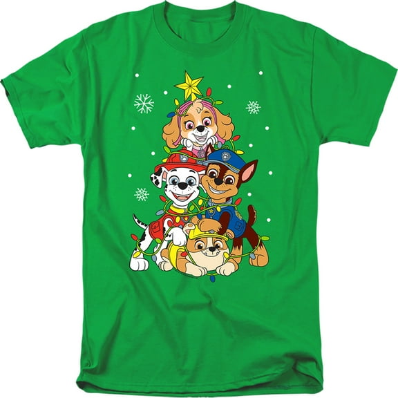 Paw Patrol Sky Chase Christmas Tree Unisex Adult T Shirt