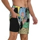 thumbnail image 2 of Fotbe Different Cats Traje de Baño para Hombre – Shorts de Natación de Secado Rápido con Forro y Bolsillos-Medium, 2 of 6