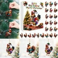 thumbnail image 3 of Hanging Advent Calendar Rooster with Hat and Scarf 24 Days Countdown Sets Festive 2D Holiday Ornament, 3 of 6