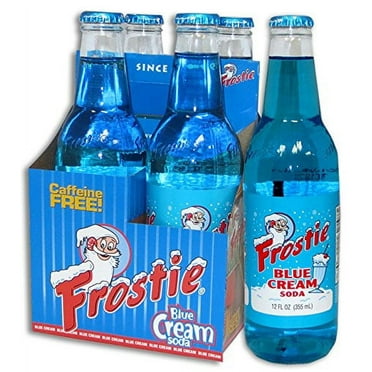 Frostie Blue Cream Soda, 12 Ounce (12 Glass Bottles)