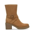 thumbnail image 2 of STYLE & COMPANY Womens Brown Buckle Accent Comfort Bessiee Round Toe Block Heel Zip-Up Booties 8 M, 2 of 2