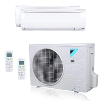 Daikin MXM Series 18000 BTU 20.6 SEER2 2 Zone R32 Ductless Mini Split Heat Pump System - 9K 15K