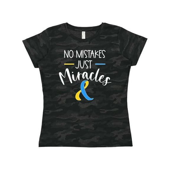 Inktastic No Mistakes, Just Miracles Down Syndrome Awareness Women's T-Shirt