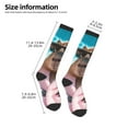 thumbnail image 4 of Fotbe Island Vacation Guinea Pig print Women's Men's Novelty Crew Socks Cotton Socks Knee High Socks for Walking,Running,Nurses,Pregnancy, 4 of 8