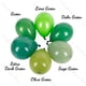 thumbnail image 4 of Globos de Metal Retro para decoración de cumpleaños, color verde oscuro, verde salvia, 10/20/30 piezas, para fiesta de Navidad y boda, 4 of 5