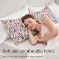 thumbnail image 5 of Watercolor Floral Body Pillow Covers 20"x60", Spring Flowers Plants Modern Rustic Soft Brushed Microfiber Breathable Throw Pillow Covers, Pillowcase with Zipper for Couch Sofa Bedroom Living Room, 5 of 9