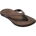 thumbnail image 1 of Women's OluKai Aukai Flip Flop Dark Java/Dark Java Full Grain Leather 11 M, 1 of 4