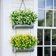 thumbnail image 4 of Sinhoon 6 Bundles Outdoor Artificial Flowers UV Resistant Fake Boxwood Plants, Faux Plastic Greenery for Indoor Outside Hanging Plants Garden Porch Window Box Home Wedding Farmhouse Decor, 4 of 6