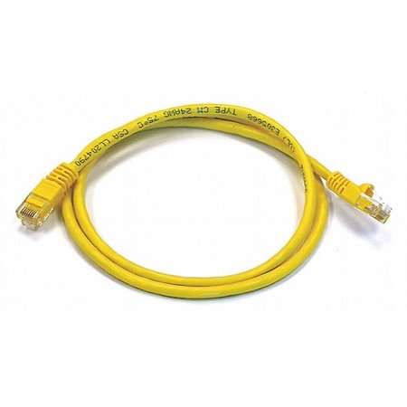 UPC: 0844660022985 | Monoprice Patch Cord Cat 6 Booted Yellow 3.0 ft. 2298