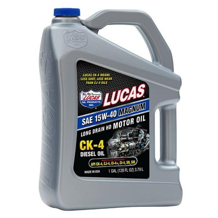 Lucas Oil 102871 Engine Oils, 15W40, CK- 4 Diesel Oil, 1