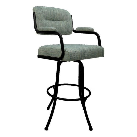Swivel Metal Bar Stool 30" - M-110 - Watusi Aquatint - Black