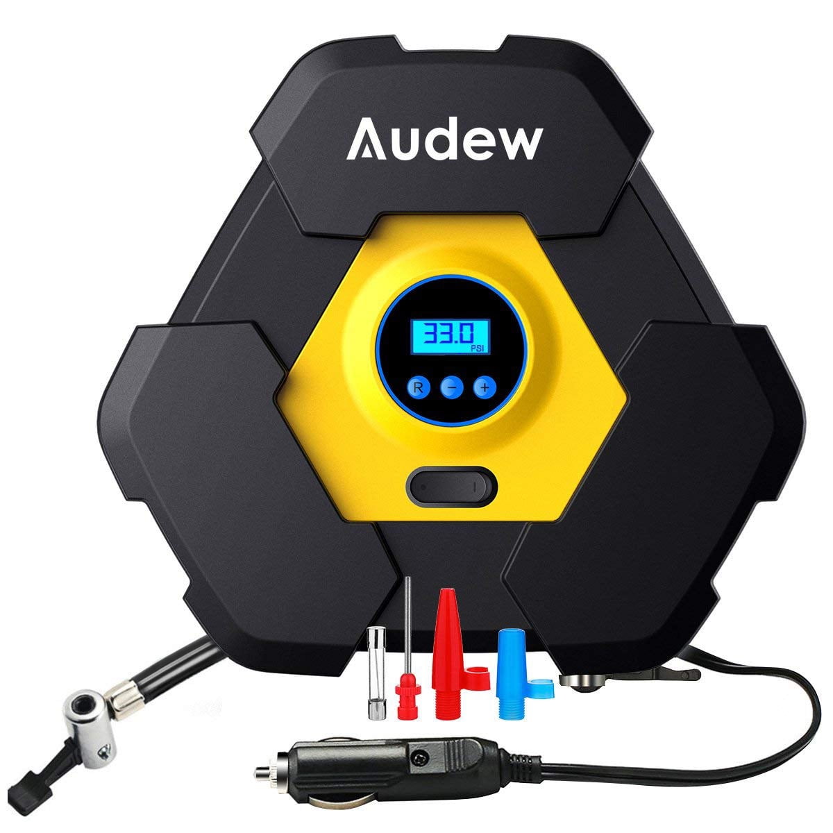 portable tire inflator with digital gauge