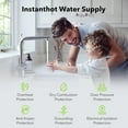 thumbnail image 5 of BN-LINK Electric Mini-Tank Water Heater - 2.7 Gallon Small Under Sink Instant Hot Water Heater, 120V 1440W Point of Use Compact Tank for Kitchen, Bathroom, Restaurant - Shelf, Wall, or Floor Mounted, 5 of 8
