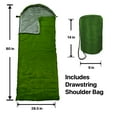 thumbnail image 2 of RNX 3 Season Sleeping Bag Lightweight, Compression Sack, 40 to 80 Degrees F, 2 of 7