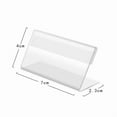 thumbnail image 5 of 20pcs Acrylic Sign Holder Horizontal Clear Picture Frames Flyer Document Display Stand for Office Desktop Store, 5 of 5