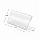 thumbnail image 5 of Set of 20 PCS L Shape Clear Acrylic Price Card Tag Stand, Mini Sign Display Holder,Counter Top Stand 7x4cm, 5 of 5