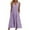 #7-Purple, variant on Pntutb Womens Dresses,Women Fashion Casual Sleeveless V-Neck Button Striped Print Pocket Maxi Dress