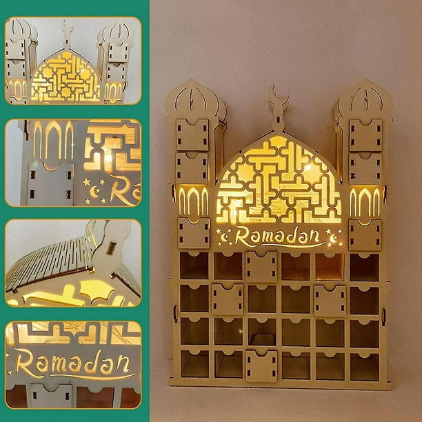 Calendrier de l'Avent du Ramadan, calendrier de l'Avent réutilisable en  bois 