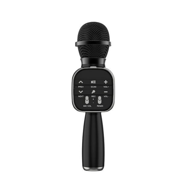 Wireless Bluetooth Speaker Microphone All-in-One Karaoke Device with 4 Sound Effects 8 W Output 1800 mAh Battery 10 m Range