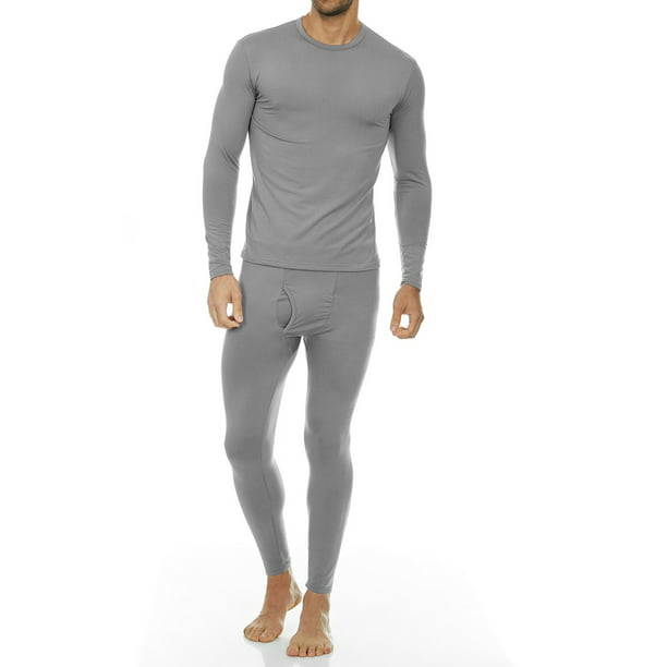 Thermajohn - Thermajohn Men's Ultra Soft Thermal Underwear Long Johns Sets  with Fleece Lined (Grey, 2XL) - Walmart.com - Walmart.com