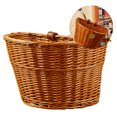 thumbnail image 4 of Fairnull Bicycle Basket Weather-resistant Large Capacity Wicker Hand Woven Front Bike Basket Cycling Accessory, 4 of 10