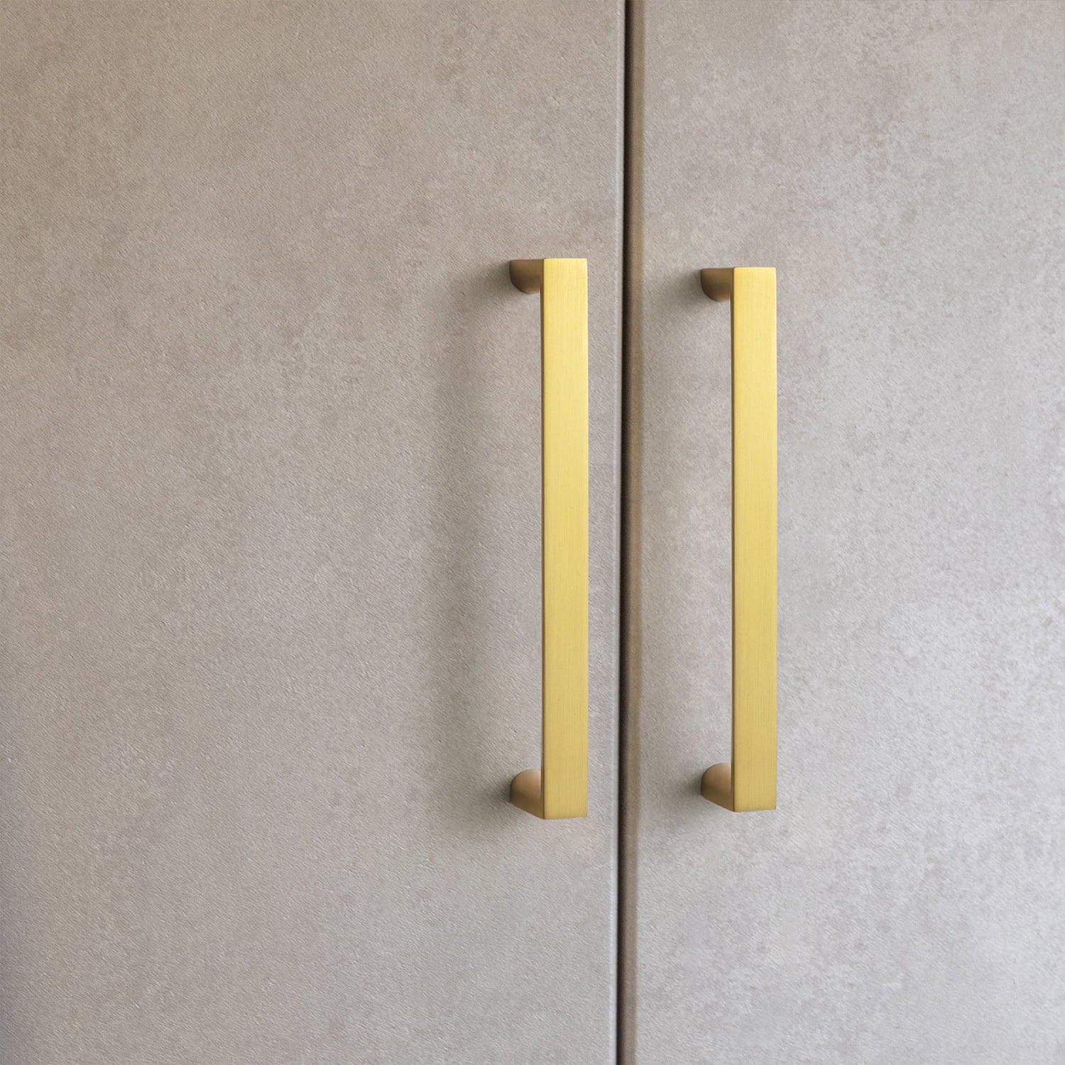Goo-Ki 12 Pack 3 Inch(76mm) Zinc Alloy Kitchen Cabinet Pulls, Brushed Gold Cabinet Handles for Dresser,Wardrobe & Cupboard