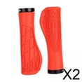 thumbnail image 1 of Puños Para Manillar De Bicicleta Shamjiam Cómodos Para Bicicletas De Montaña BMX Color Naranja Y Rojo, 1 of 8