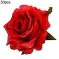 thumbnail image 2 of Gwong Decoración hogareña 50 unids / set Cabeza de flor artificial vibrante Sin agua necesito un elegante cabeza de flor de rosa simulada para un regalo Gwong 21079835, 2 of 6