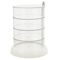thumbnail image 6 of WORGEOUS Clear Jewelry Organizer Box 4-layer Jewelry Box Rotatable Jewelry Storage Box, 6 of 8