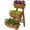 Brown, variant on 3-Tiers Wooden Raised Garden Bed Tiered Planter Box Flower Pots Vertical Garden Planter Wood Plant Stand Planter Kit for Vegetables Flowers Herbs for Patio Balcony Freestanding (Carbonized S)