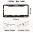 thumbnail image 4 of 2Pcs License Plate Frames Mardi Gras Universal Aluminum License Plate Holder Cover Rust-Proof Car Tag Frame with Screw Caps Home Decor, 4 of 7