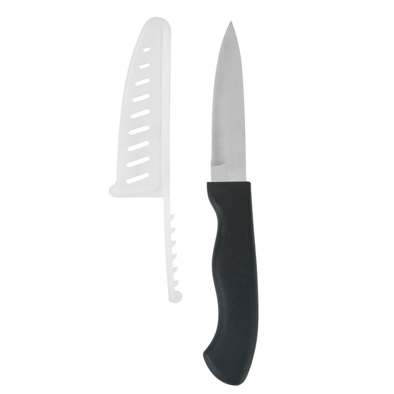Paring Knife Set: (3) 3.5 Paring Knives & Sheaths & Soft Handles