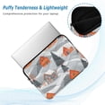 thumbnail image 2 of FORMRS 13-13.3 inch Laptop Sleeve Case Soft Carrying Quilted Computer Bag Cover, Gray Snow Houses, 2 of 7