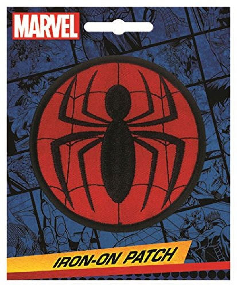  Marvel © Spiderman Comic Head Spider Web - Iron on