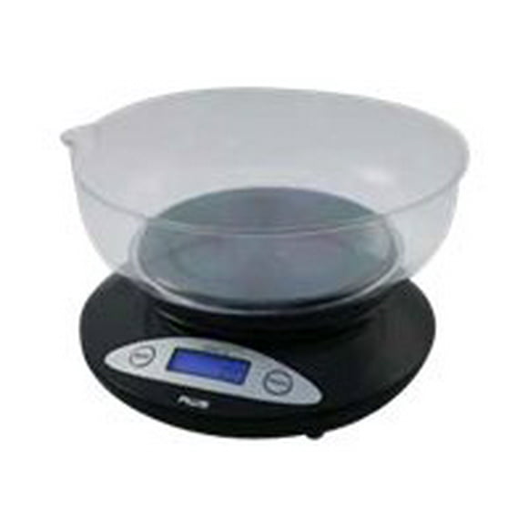 American Weigh Scales Black 2000g Capacity Digital Kitchen Scale 2k-bowl-bk Small