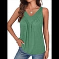 thumbnail image 1 of Chaleco Sin Mangas con Cuello en V para Mujer, Verde, Talla L, 1 of 4